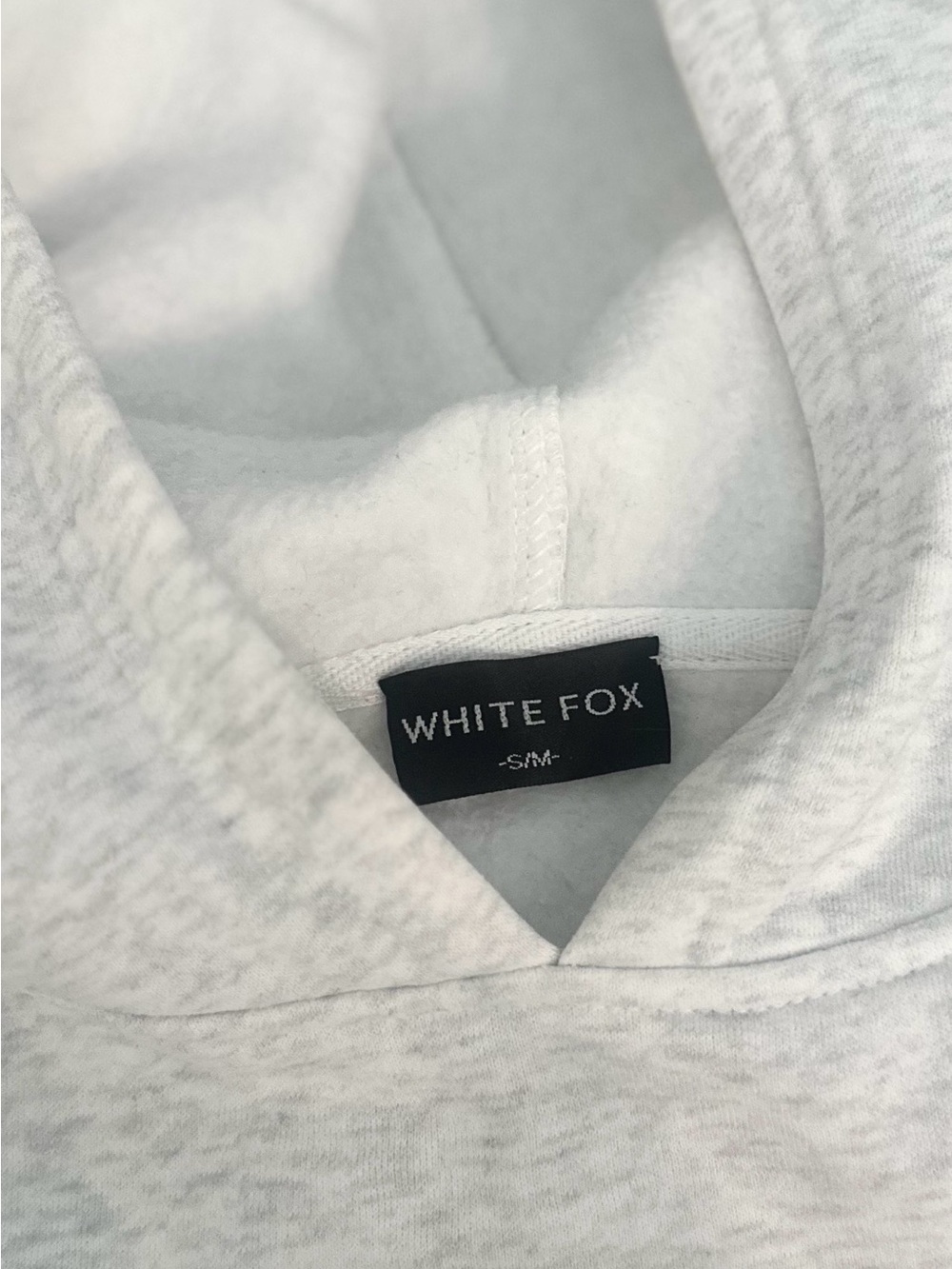 RARE White Fox Boutique Set Hoodie and Sweatpants S/M Frosted Grey Sweat Sport - Picture 4 of 6